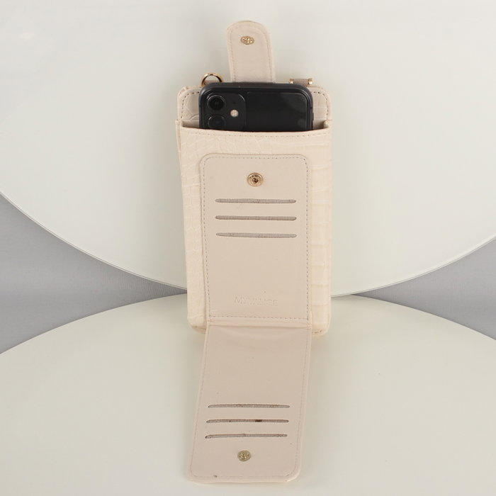 Zoozie Bags Bolso Cruzado de Piel para Teléfono con Monedero y Tarjetero Beige Zoozie Bags Bolso Cruzado de Piel para Teléfono con Monedero y Tarjetero Beige